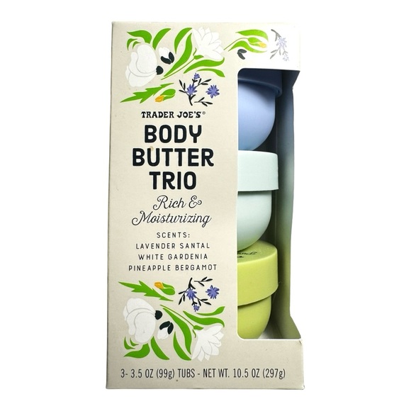 NEW Trader Joe’s Body Butter Trio scented lotion set lavender gardenia santal - Picture 1 of 7